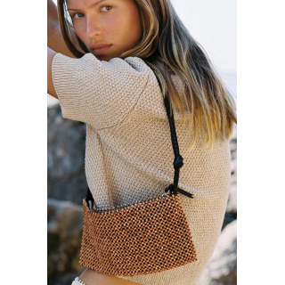 СУМКА С ПЛЕЧЕВЫМ РЕМНЕМ И БИСЕРОМ