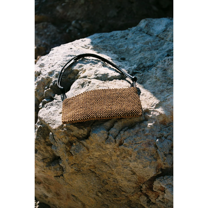 СУМКА С ПЛЕЧЕВЫМ РЕМНЕМ И БИСЕРОМ