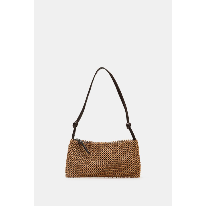 СУМКА С ПЛЕЧЕВЫМ РЕМНЕМ И БИСЕРОМ