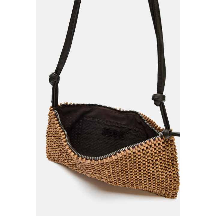 СУМКА С ПЛЕЧЕВЫМ РЕМНЕМ И БИСЕРОМ