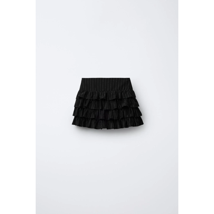 ЮБКА-ШОРТЫ В ПОЛОСКУ С БЛЕСТКАМИ