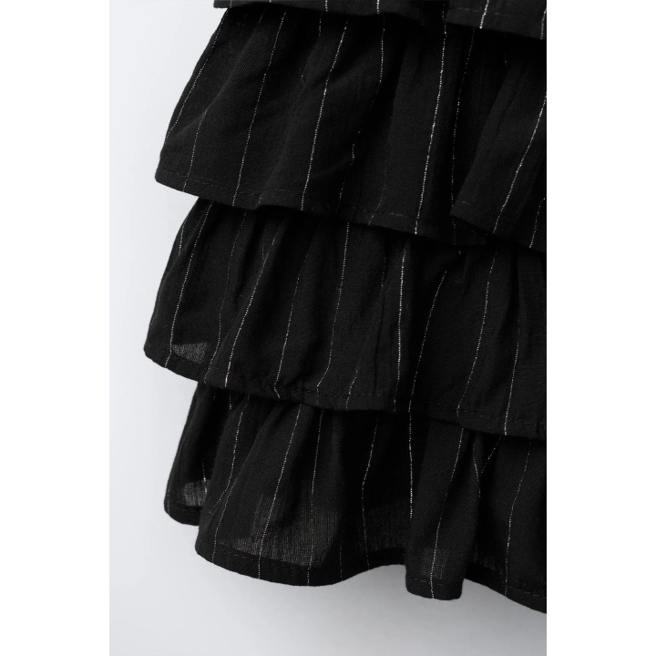 ЮБКА-ШОРТЫ В ПОЛОСКУ С БЛЕСТКАМИ