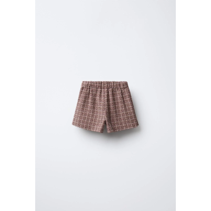 ЮБКА-ШОРТЫ С ПРИНТОМ И БАРХАТНЫМ КАРМАНОМ