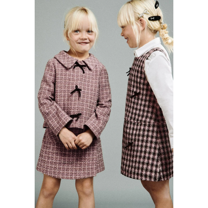 ЮБКА-ШОРТЫ С ПРИНТОМ И БАРХАТНЫМ КАРМАНОМ