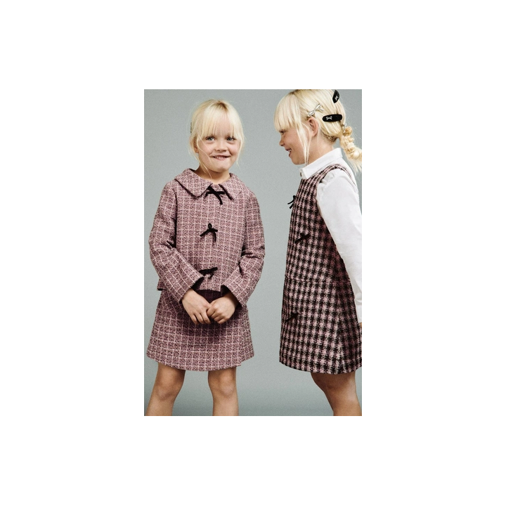 ЮБКА-ШОРТЫ С ПРИНТОМ И БАРХАТНЫМ КАРМАНОМ