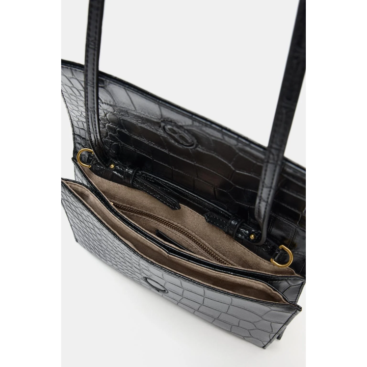 СУМКА С РЕЛЬЕФНЫМ УЗОРОМ И КЛАПАНОМ