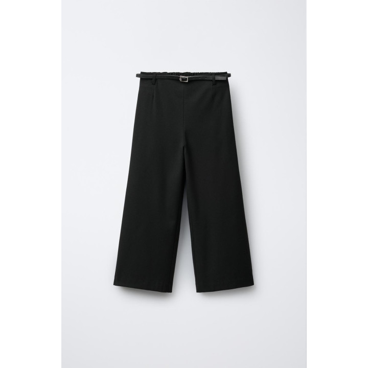 БРЮКИ-КЮЛОТЫ С ПОЯСОМ