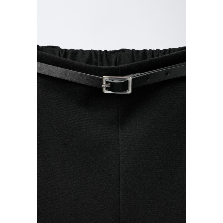 БРЮКИ-КЮЛОТЫ С ПОЯСОМ