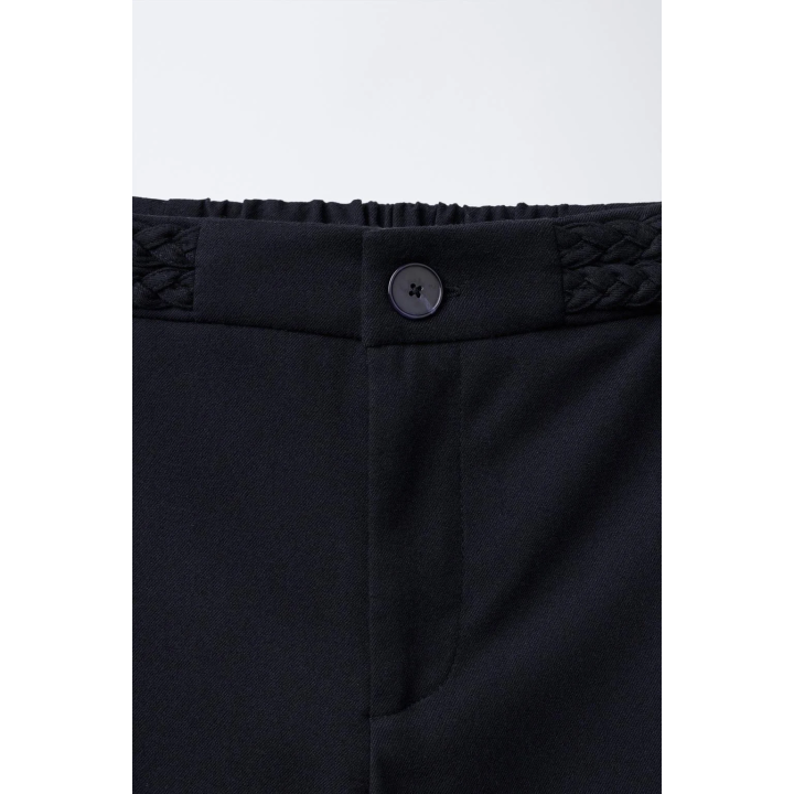 БРЮКИ WIDE LEG С ПЛЕТЕНЫМ ДЕКОРОМ