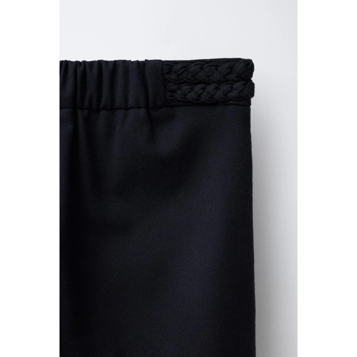 БРЮКИ WIDE LEG С ПЛЕТЕНЫМ ДЕКОРОМ