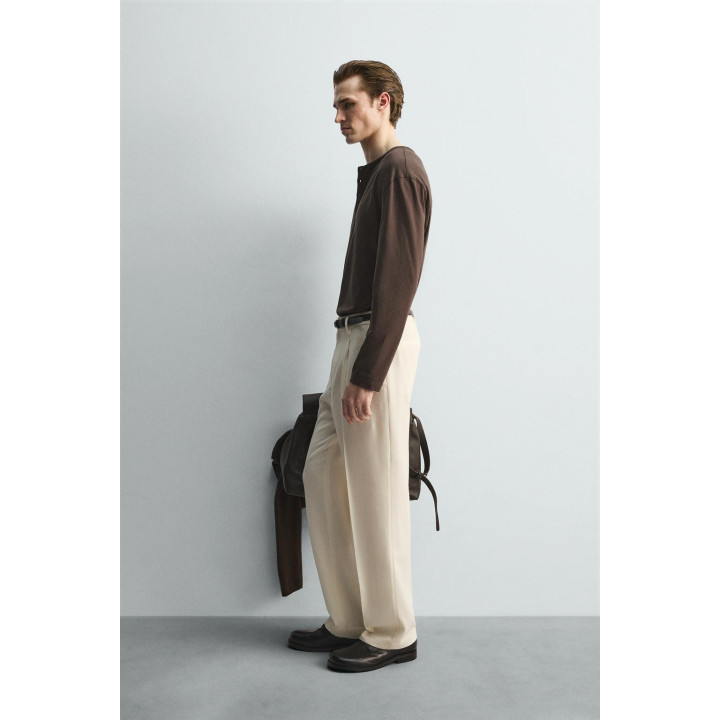 БРЮКИ ИЗ ФЛАНЕЛИ СО СКЛАДКАМИ — LIMITED EDITION