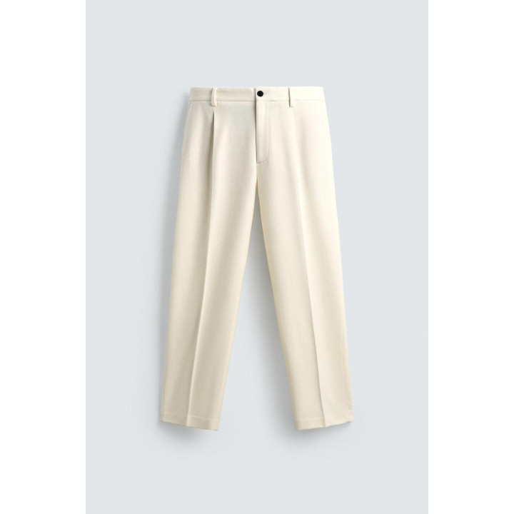 БРЮКИ ИЗ ФЛАНЕЛИ СО СКЛАДКАМИ — LIMITED EDITION