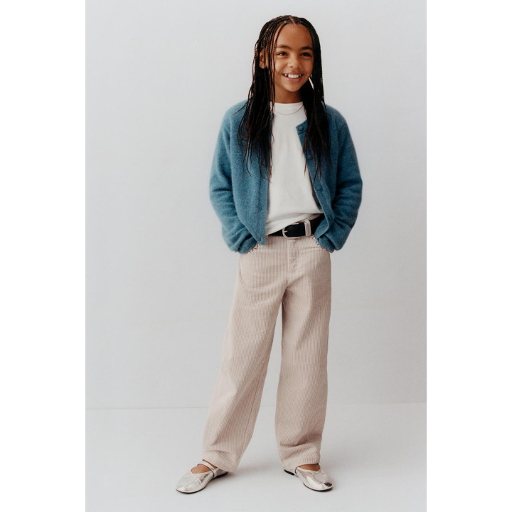 ВЕЛЬВЕТОВЫЕ БРЮКИ BARREL С ВЫШИВКОЙ