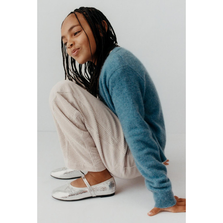 ВЕЛЬВЕТОВЫЕ БРЮКИ BARREL С ВЫШИВКОЙ