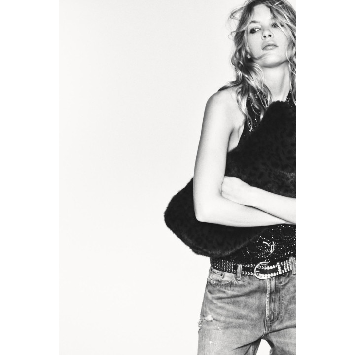 СУМКА-ШОПЕР ИЗ ИСКУССТВЕННОГО МЕХА