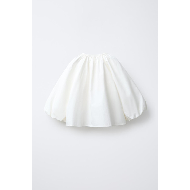 РУБАШКА ИЗ ПОПЛИНА С 3D-ЦВЕТАМИ