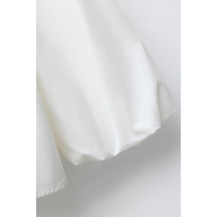 РУБАШКА ИЗ ПОПЛИНА С 3D-ЦВЕТАМИ