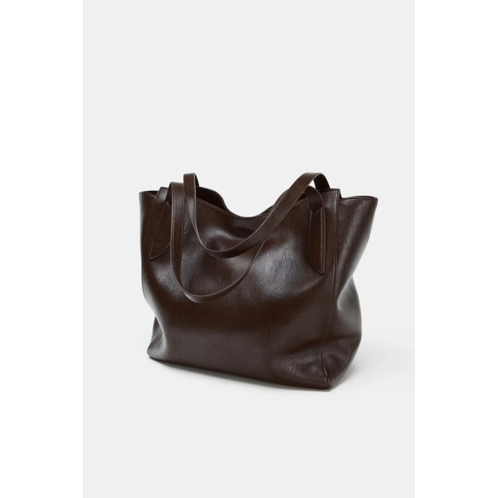 БОЛЬШАЯ СУМКА-ШОПЕР С ДЕТАЛИЗИРОВАННЫМИ РУЧКАМИ