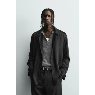 АТЛАСНАЯ РУБАШКА RELAXED FIT