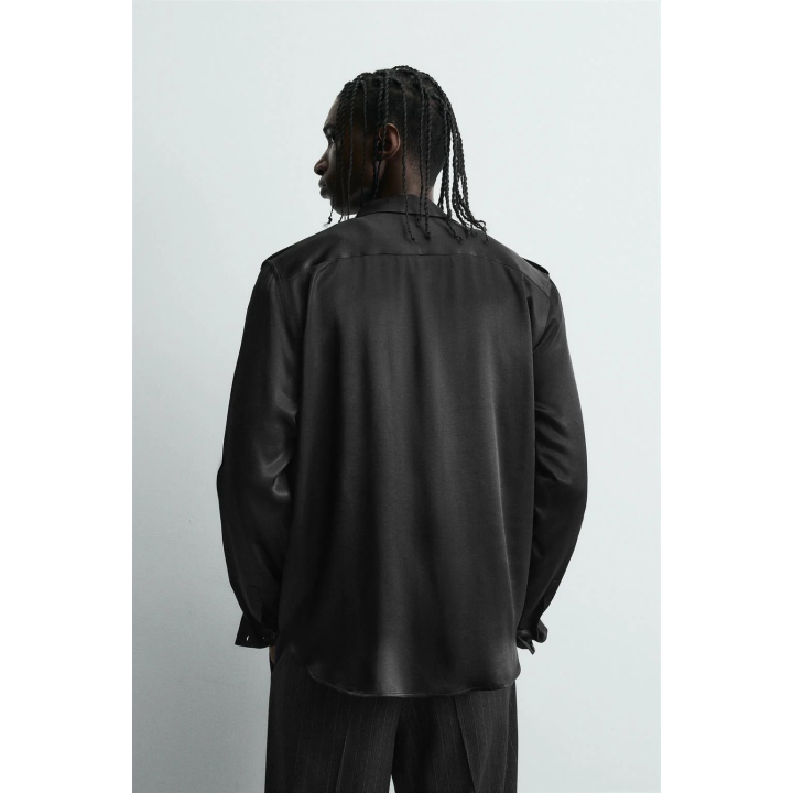 АТЛАСНАЯ РУБАШКА RELAXED FIT