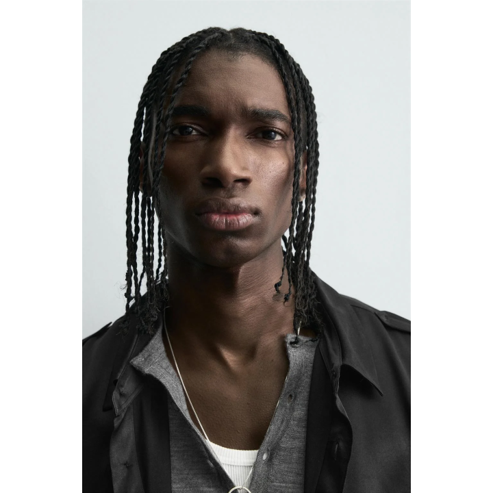 АТЛАСНАЯ РУБАШКА RELAXED FIT