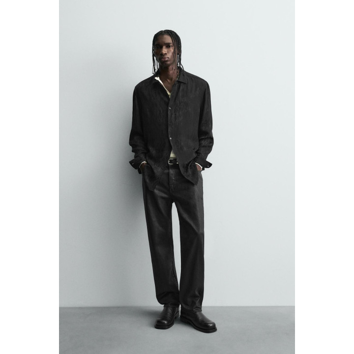 РУБАШКА СТРУЯЩЕГОСЯ ПОКРОЯ JACQUARD