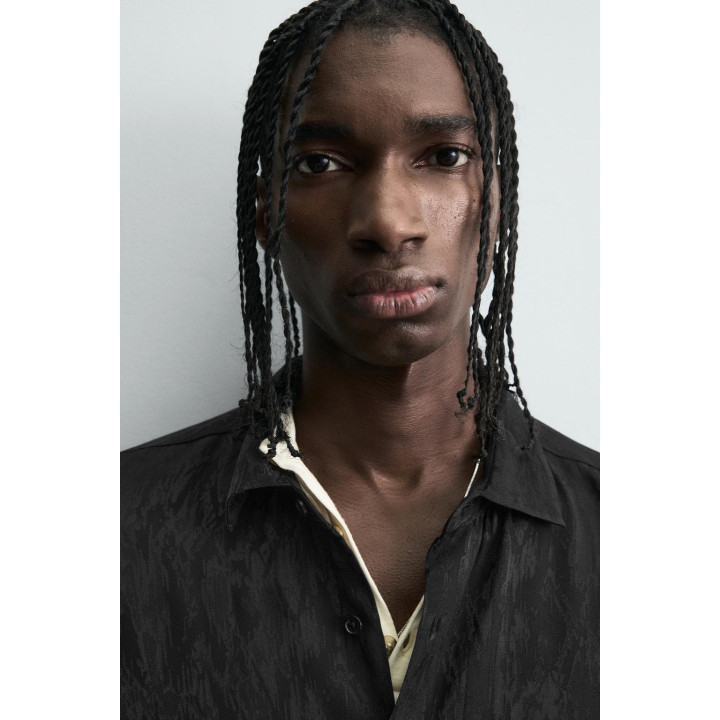 РУБАШКА СТРУЯЩЕГОСЯ ПОКРОЯ JACQUARD