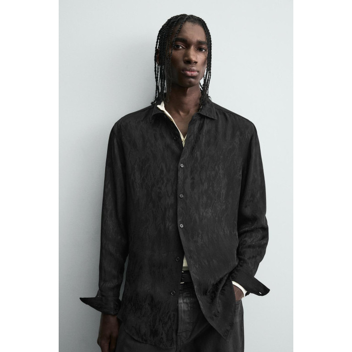 РУБАШКА СТРУЯЩЕГОСЯ ПОКРОЯ JACQUARD