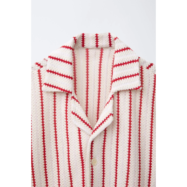 ТРИКОТАЖНАЯ РУБАШКА В ПОЛОСКУ