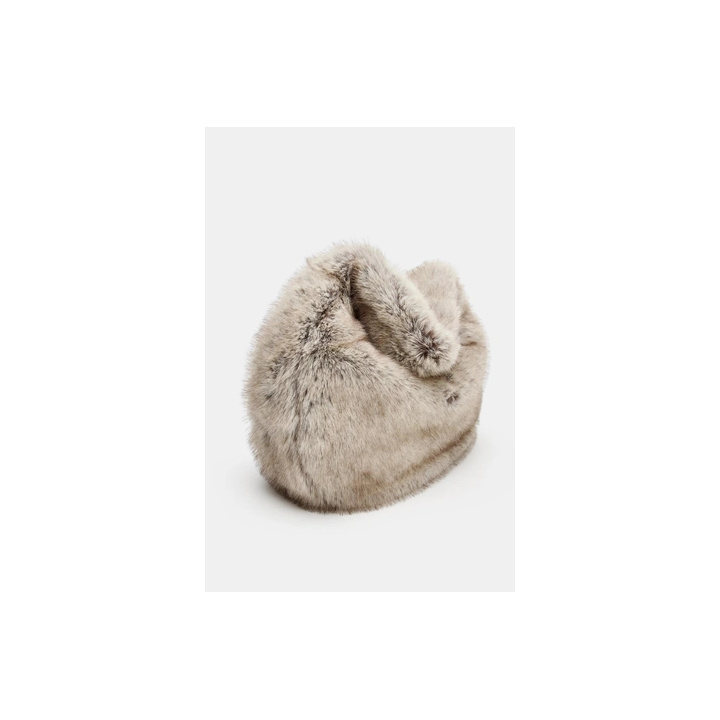 БОЛЬШАЯ СУМКА-МЕШОК ИЗ ИСКУССТВЕННОГО МЕХА