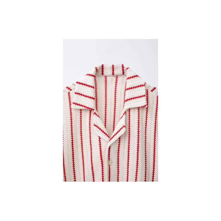 ТРИКОТАЖНАЯ РУБАШКА В ПОЛОСКУ