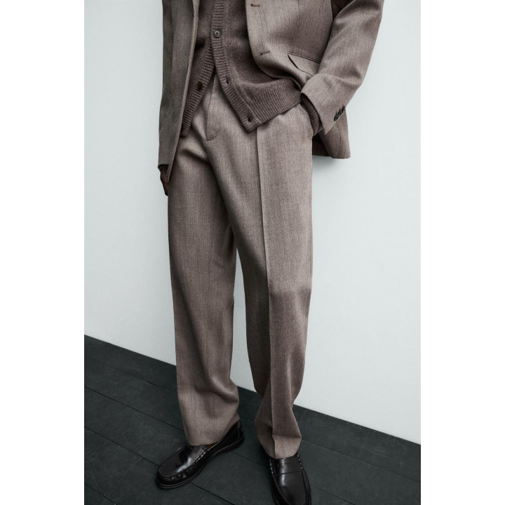 КОСТЮМНЫЕ БРЮКИ ИЗ 100% ШЕРСТИ