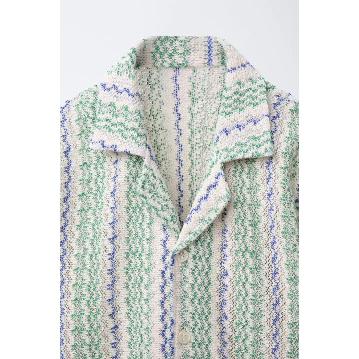 РУБАШКА С ВОЛНИСТЫМ РЕЛЬЕФОМ