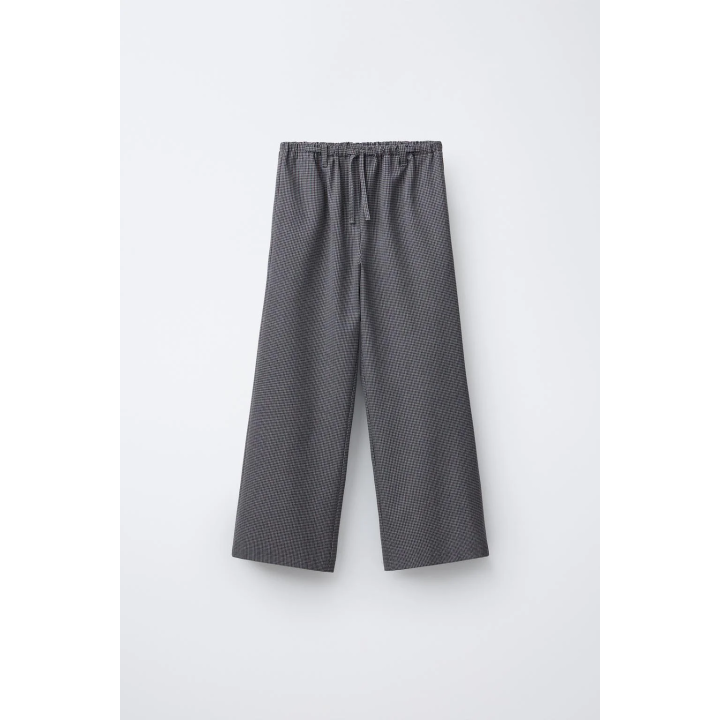 БРЮКИ В КЛЕТКУ СО ШНУРКОМ