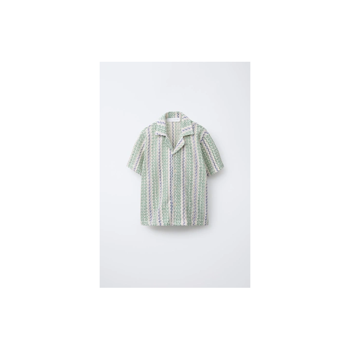 РУБАШКА С ВОЛНИСТЫМ РЕЛЬЕФОМ