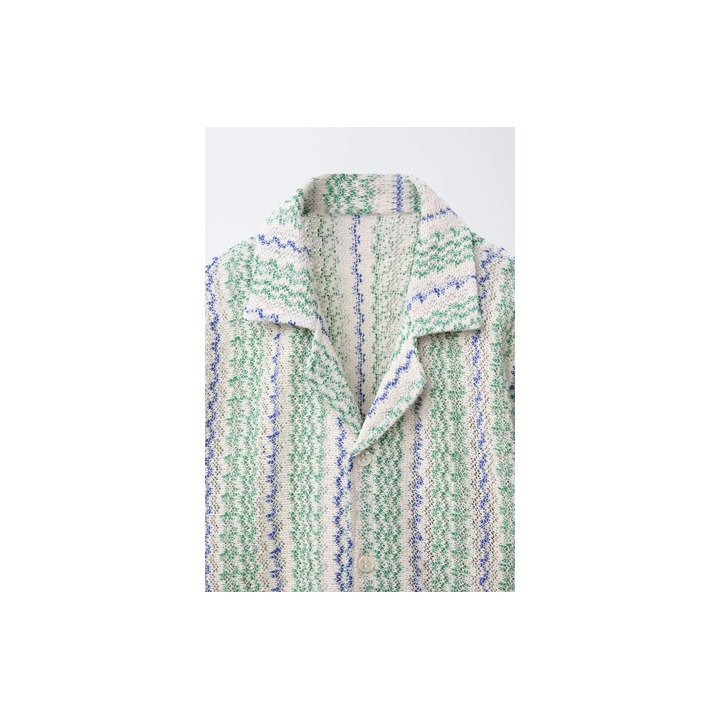 РУБАШКА С ВОЛНИСТЫМ РЕЛЬЕФОМ