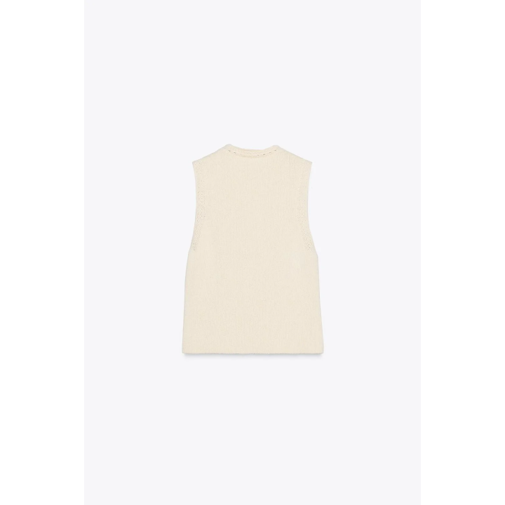 Трикотажный топ с золотыми пуговицами