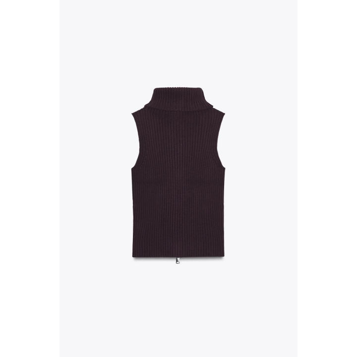 ТРИКОТАЖНЫЙ ТОП-ЖИЛЕТ В РУБЧИК