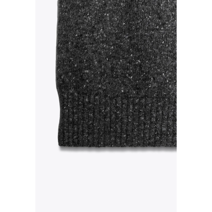 Топ с высоким воротником из шерсти