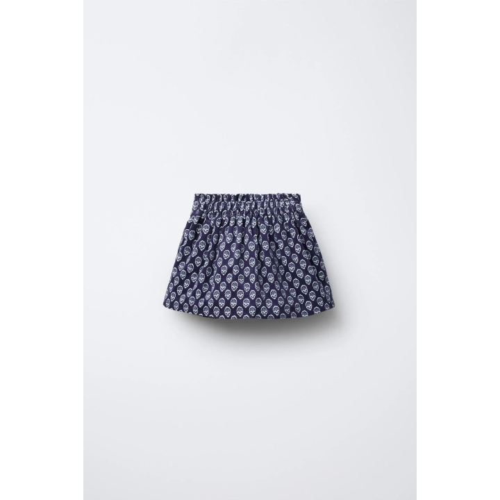 ЮБКА-ШОРТЫ ИЗ ВЕЛЬВЕТА С ЦВЕТАМИ