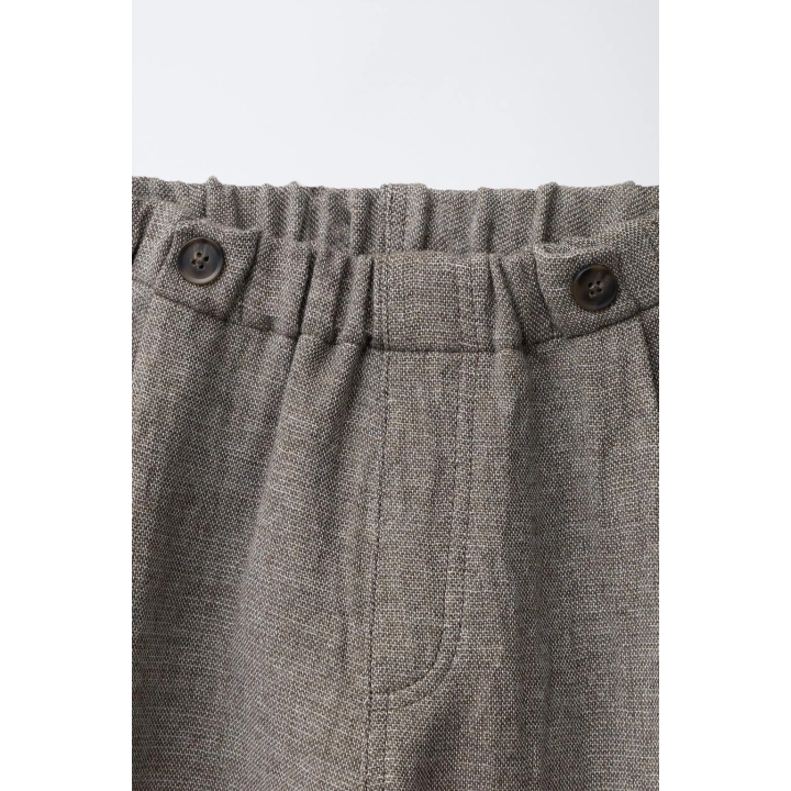 Широкие брюки rustic baggy с пуговицами и шерстью