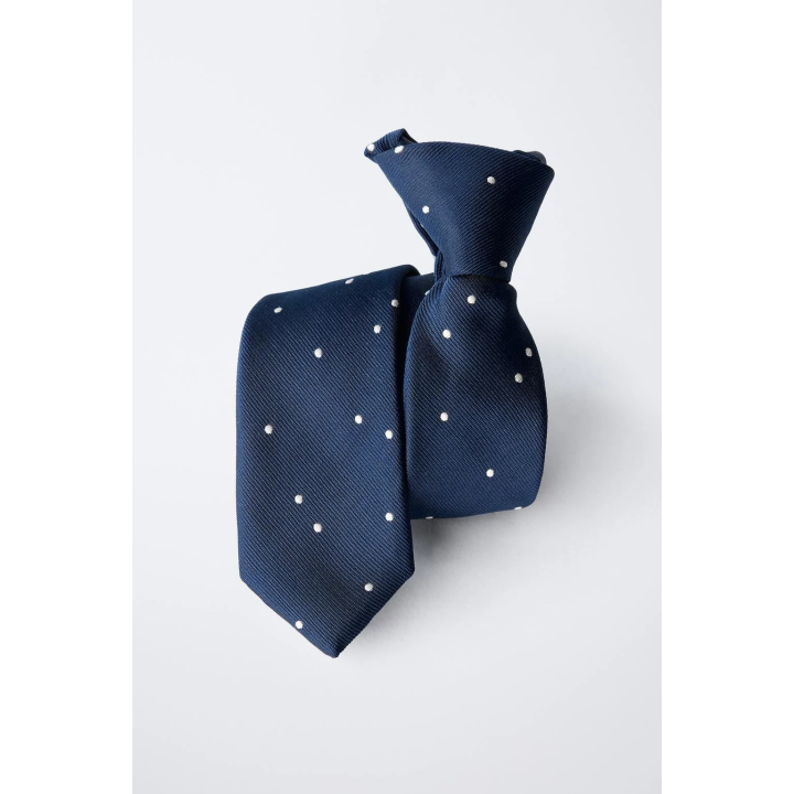 ГАЛСТУК С ПРИНТОМ В ГОРОШЕК