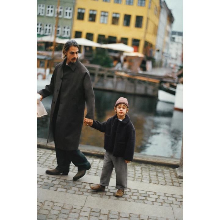 Широкие брюки rustic baggy с пуговицами и шерстью