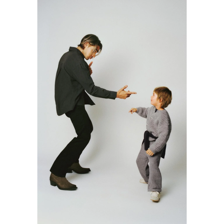 Широкие брюки rustic baggy с пуговицами и шерстью