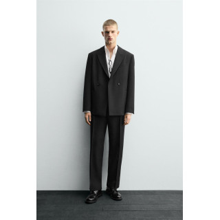 ДВУБОРТНЫЙ КОСТЮМНЫЙ БЛЕЙЗЕР ИЗ 100% ШЕРСТИ