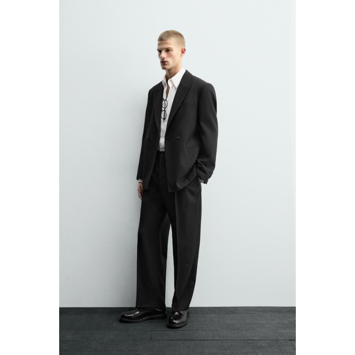 ДВУБОРТНЫЙ КОСТЮМНЫЙ БЛЕЙЗЕР ИЗ 100% ШЕРСТИ