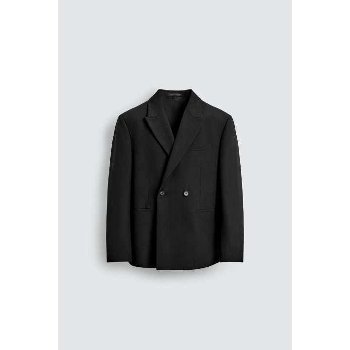 ДВУБОРТНЫЙ КОСТЮМНЫЙ БЛЕЙЗЕР ИЗ 100% ШЕРСТИ