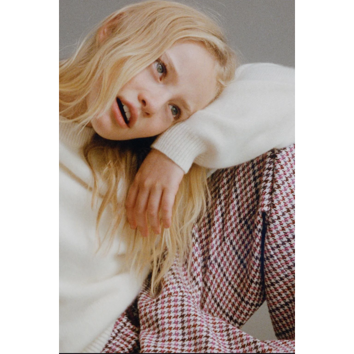 БРЮКИ WIDE LEG С УЗОРОМ «ГУСИНАЯ ЛАПКА»