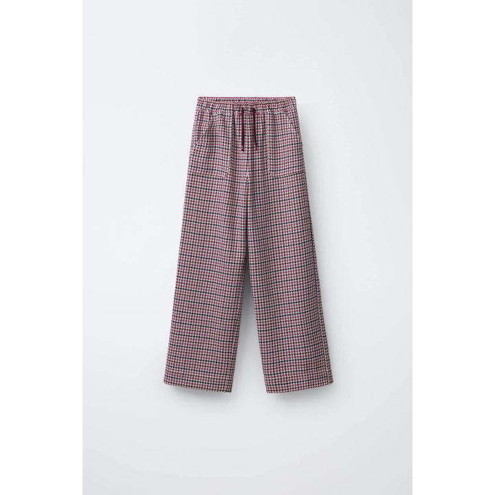 БРЮКИ WIDE LEG С УЗОРОМ «ГУСИНАЯ ЛАПКА»