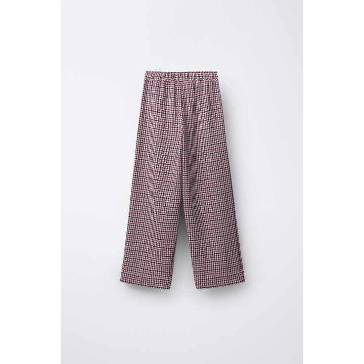 БРЮКИ WIDE LEG С УЗОРОМ «ГУСИНАЯ ЛАПКА»